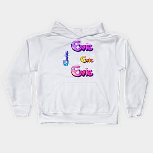 Evie name pack of 4 colors colours Evie Kids Hoodie